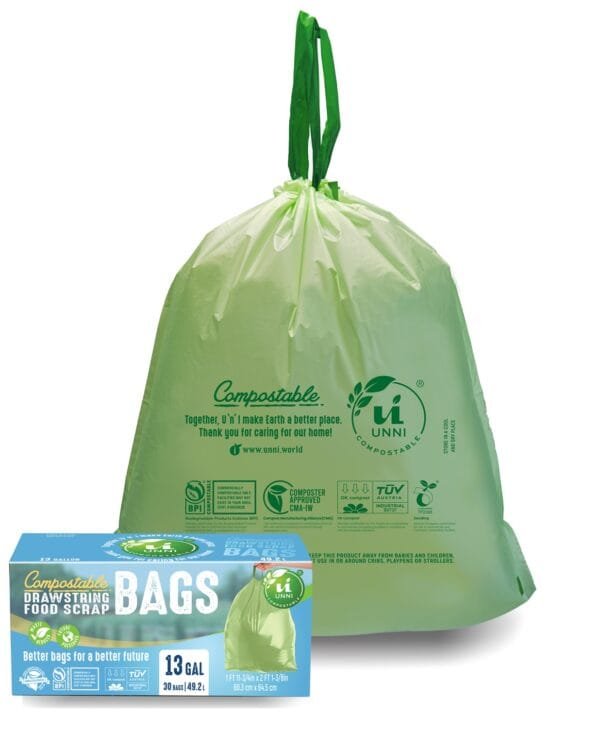 UNNI Compostable Drawstring Bags